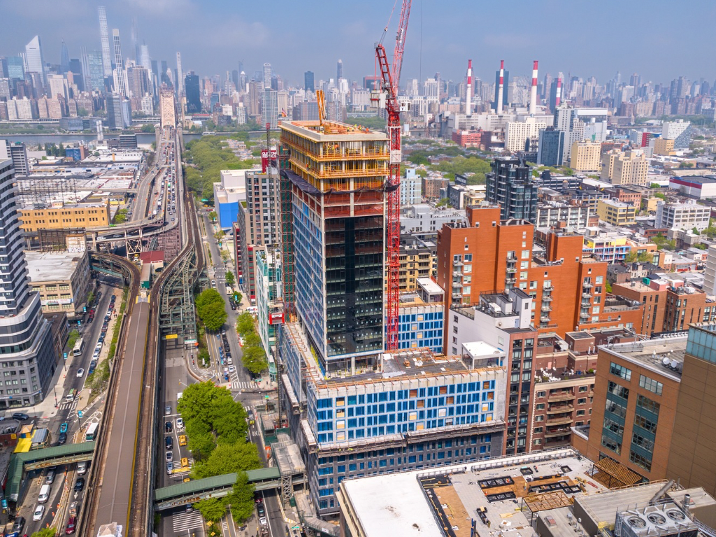 Tops Out Link Apartments